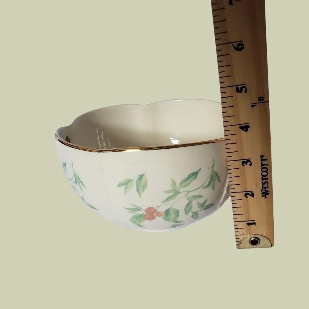 Lenox morningside cottage floral bowl ivory